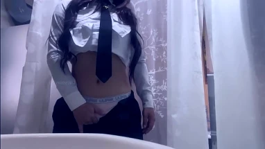 Woman Pilot Masturbating Before Fly