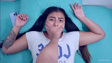 Stepbro Fucks His Stepsis When They're Home Alone